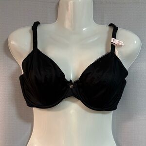 VICTORIAS SECRET BODY BY VICTORIA SMOOTH BLACK UNLINED DEMI BRA SIZE 36D